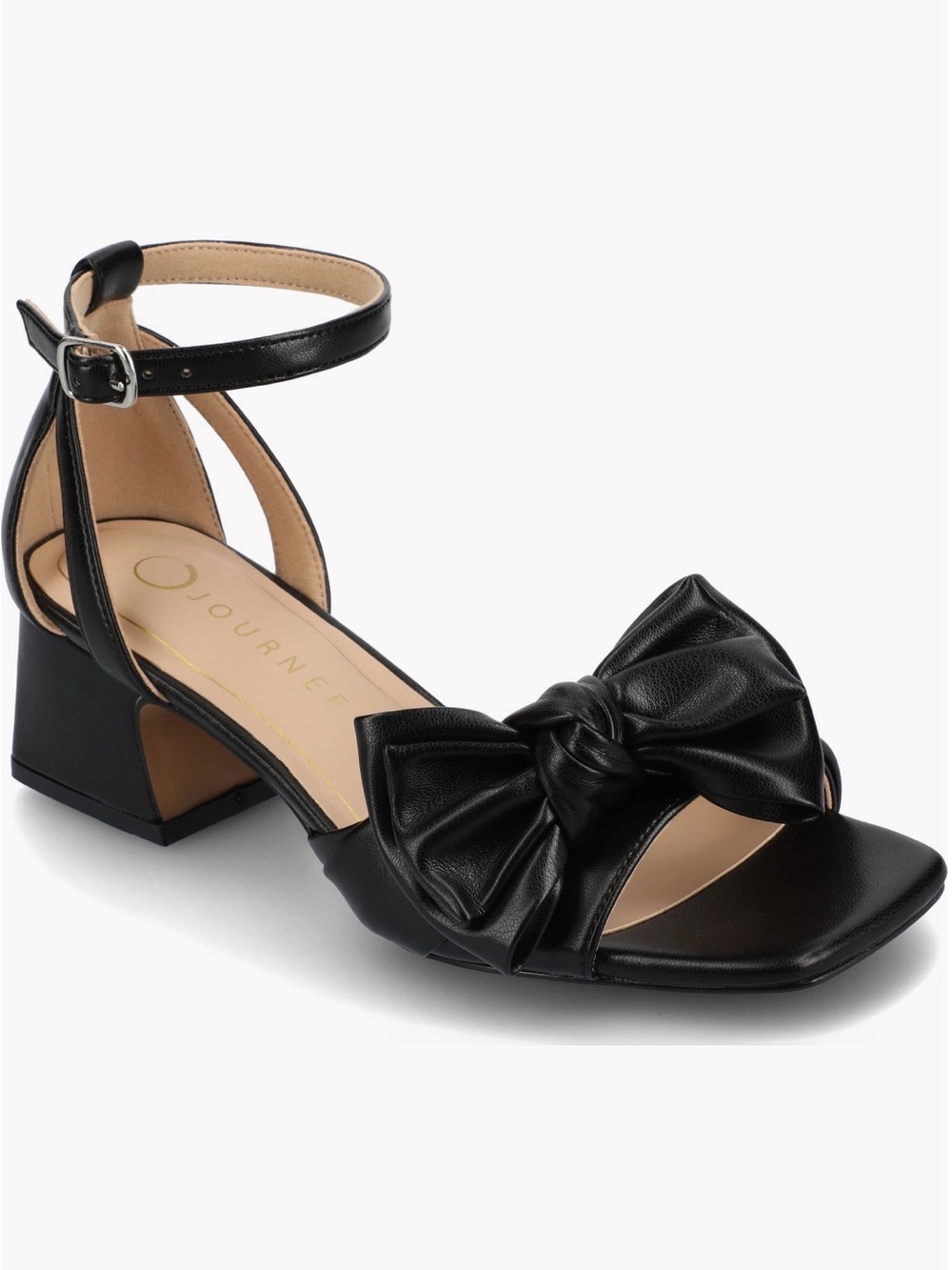 Journee Collection Zevi Bow Block Heel
